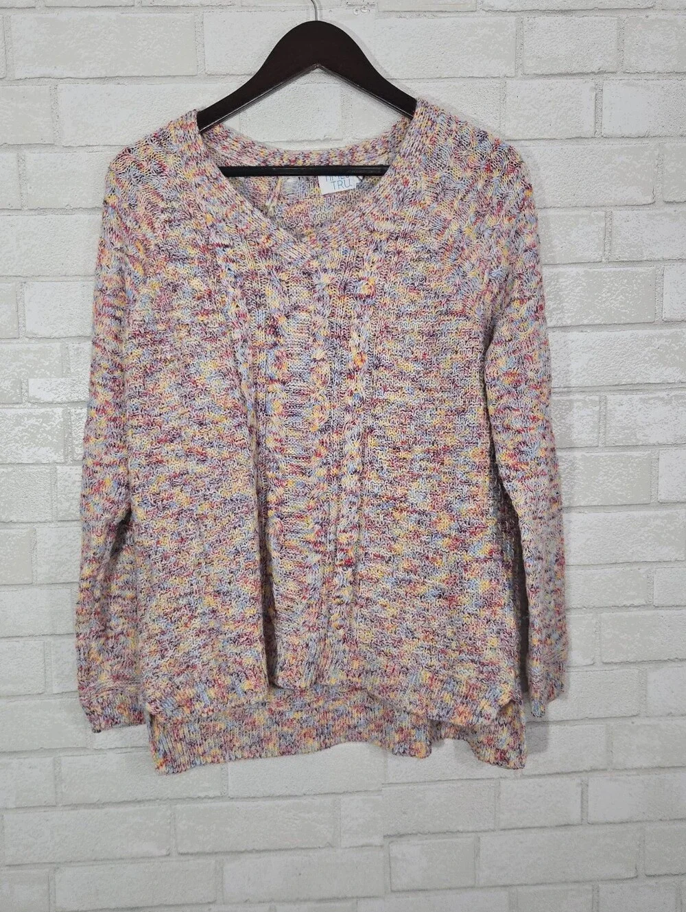 Time and Tru colorful sweater